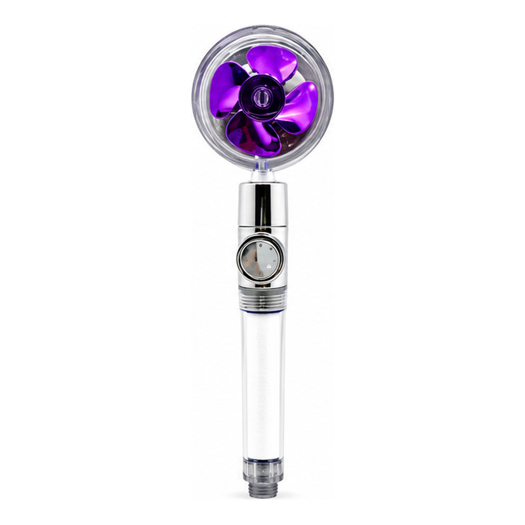 Hydromony Halo shower head in Purple